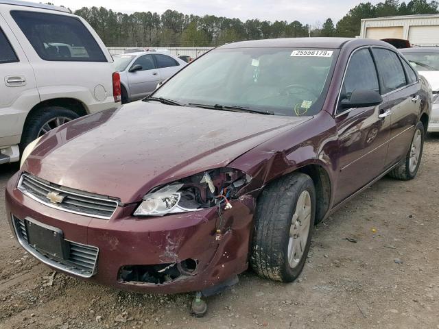 2G1WU58R079274287 - 2007 CHEVROLET IMPALA LTZ BURGUNDY photo 2