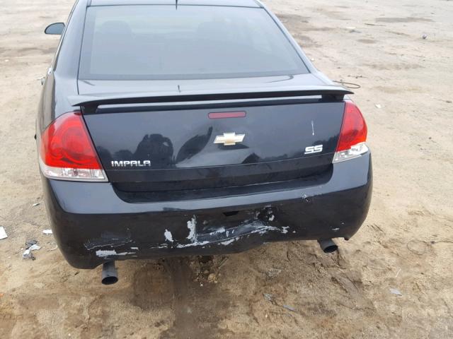 2G1WD58CX69323683 - 2006 CHEVROLET IMPALA SUP შავი ფოტო 9