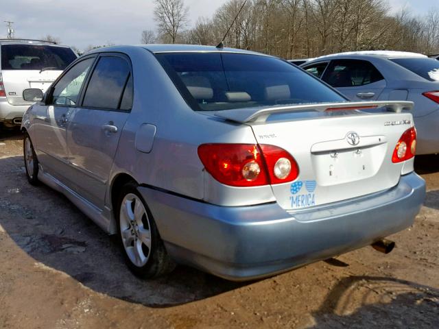 2T1BY32E46C550778 - 2006 TOYOTA COROLLA XR SILVER photo 3