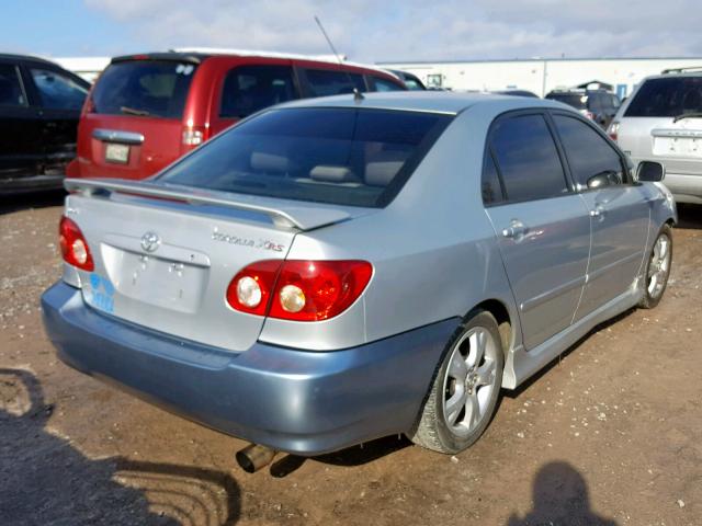 2T1BY32E46C550778 - 2006 TOYOTA COROLLA XR SILVER photo 4