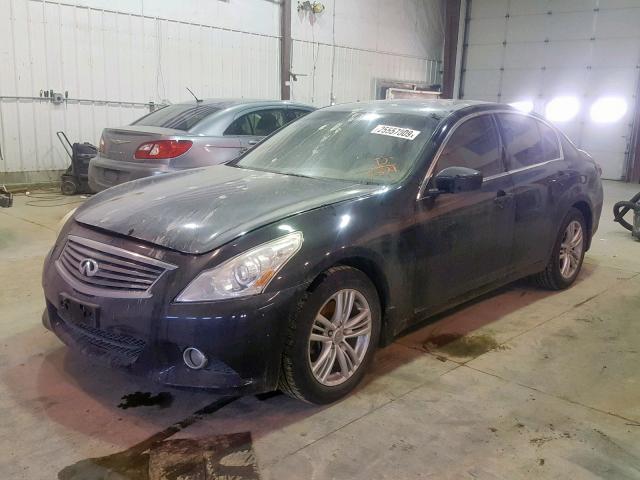 JN1CV6AR4AM457521 - 2010 INFINITI G37 BLACK photo 2