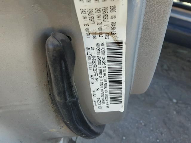 1J8HG58276C363722 - 2006 JEEP COMMANDER SILVER photo 10