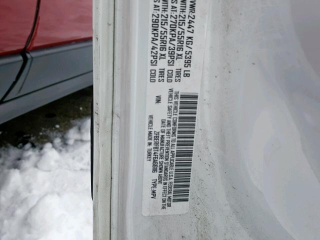 ZFBERFBT4F6A66116 - 2015 RAM PROMASTER 白色 照片 10