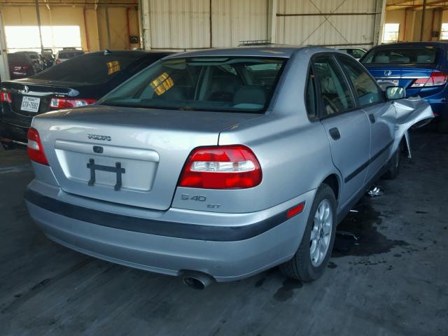 YV1VS29531F736675 - 2001 VOLVO S40 1.9T SILVER photo 4