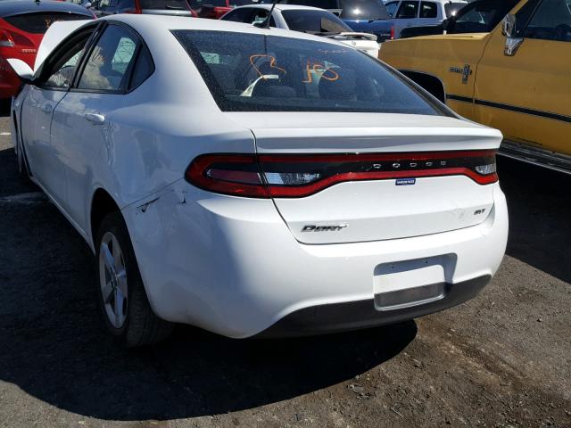 1C3CDFBBXFD159049 - 2015 DODGE DART SXT WHITE photo 3