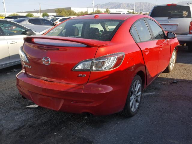 JM1BL1S54A1239674 - 2010 MAZDA 3 S RED photo 4