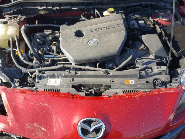 JM1BL1S54A1239674 - 2010 MAZDA 3 S RED photo 7