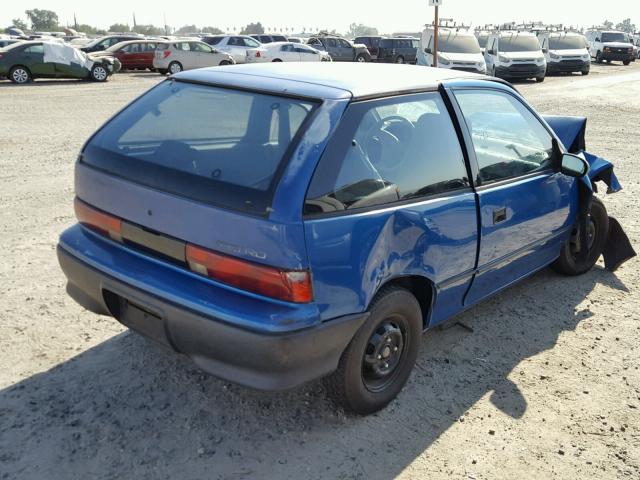 2C1MR2460R6710776 - 1994 GEO METRO BLUE photo 4