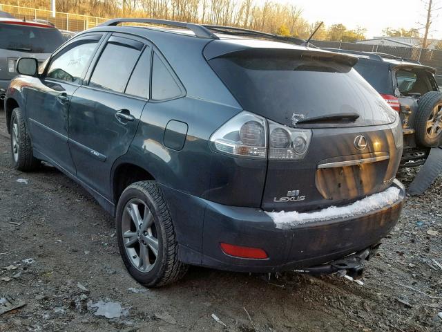 JTJHW31U472038606 - 2007 LEXUS RX 400H BLUE photo 3