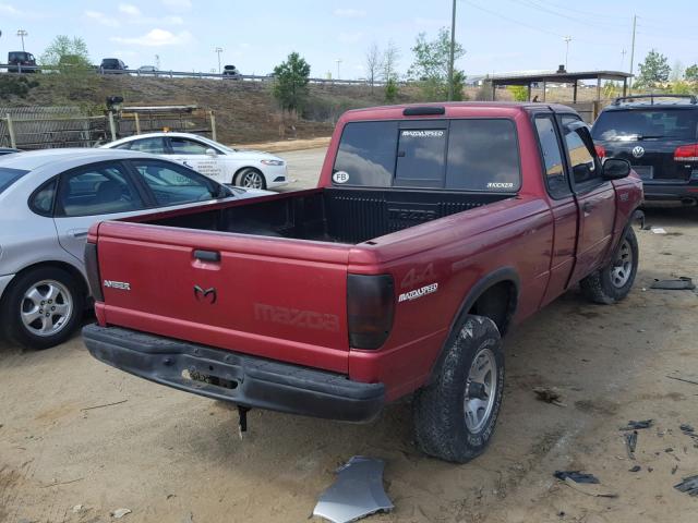 4F4CR17X7STM15577 - 1995 MAZDA B4000 CAB RED photo 4