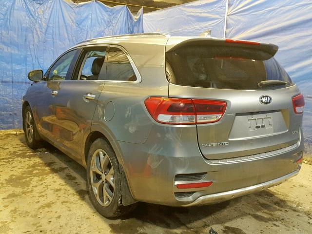 5XYPKDA57GG113197 - 2016 KIA SORENTO SX GRAY photo 3