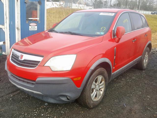 3GSCL33P19S529384 - 2009 SATURN VUE XE RED photo 2