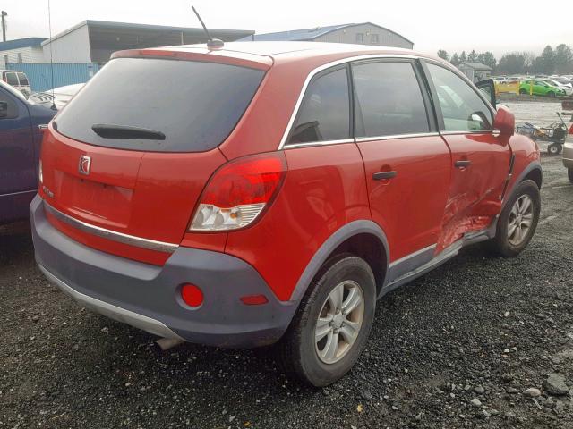 3GSCL33P19S529384 - 2009 SATURN VUE XE RED photo 4