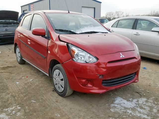 ML32A3HJ9EH026063 - 2014 MITSUBISHI MIRAGE DE BURGUNDY photo 1