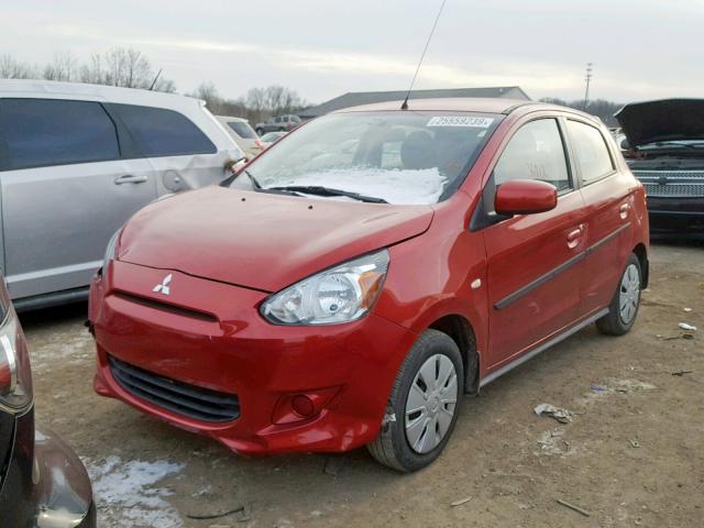 ML32A3HJ9EH026063 - 2014 MITSUBISHI MIRAGE DE BURGUNDY photo 2