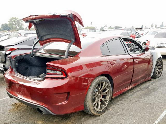 2C3CDXL9XJH311960 - 2018 DODGE CHARGER SR BURGUNDY photo 4