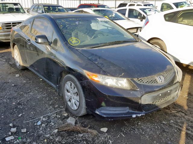 2HGFG3B58CH558793 - 2012 HONDA CIVIC LX BLACK photo 1