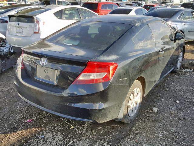 2HGFG3B58CH558793 - 2012 HONDA CIVIC LX BLACK photo 4