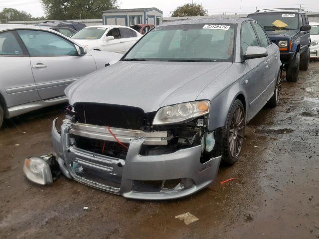 WAUEF78E07A113512 - 2007 AUDI A4 S-LINE GRAY photo 2