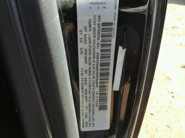 3VWPW3AG3AM021804 - 2010 VOLKSWAGEN NEW BEETLE Qara foto 10