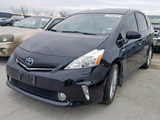 JTDZN3EU6C3137694 - 2012 TOYOTA PRIUS V BLACK photo 2