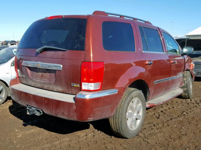 1A8HW58NX8F147510 - 2008 CHRYSLER ASPEN LIMI BURGUNDY photo 4