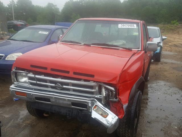 1N6HD16Y5NC303790 - 1992 NISSAN TRUCK KING RED photo 2