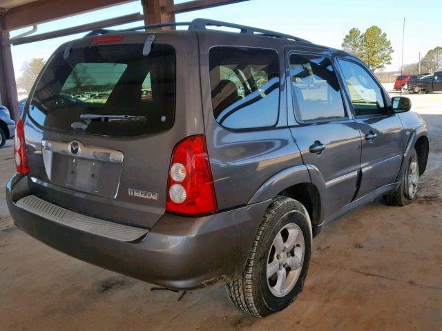 4F2YZ06155KM45192 - 2005 MAZDA TRIBUTE S CHARCOAL photo 4