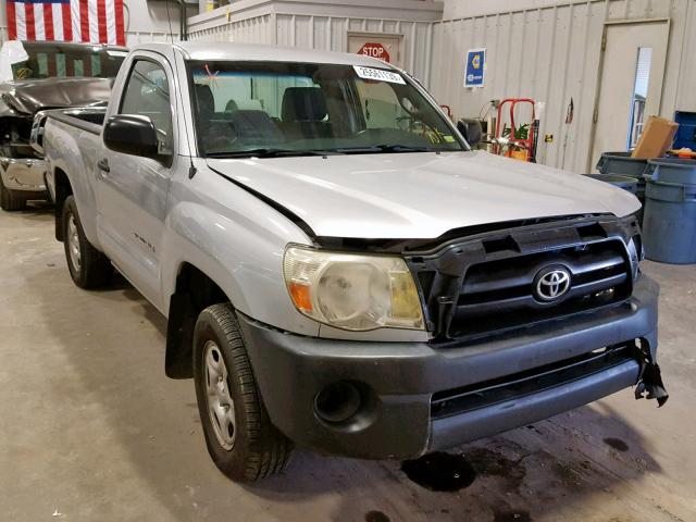 5TENX22N27Z427695 - 2007 TOYOTA TACOMA SILVER photo 1