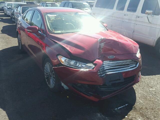 3FA6P0K93DR331135 - 2013 FORD FUSION TIT RED photo 1