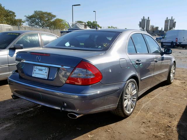 WDBUF56X07B071133 - 2007 MERCEDES-BENZ E 350 GRAY photo 4