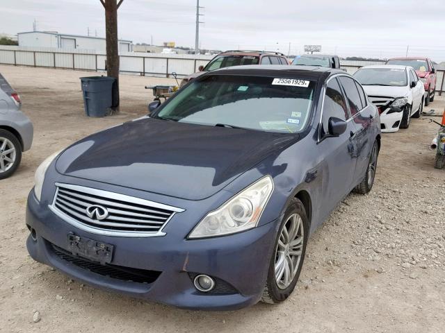 JN1DV6AP6BM831311 - 2011 INFINITI G25 BASE BLUE photo 2