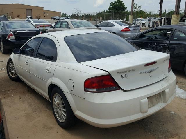 1C3EL56R24N268819 - 2004 CHRYSLER SEBRING LX WHITE photo 3