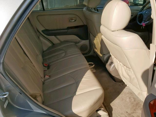 JTJHF10U810175640 - 2001 LEXUS RX 300 GRAY photo 6