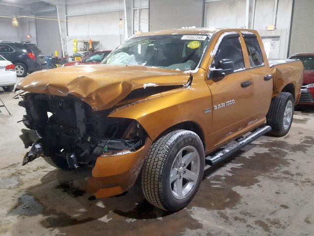 1C6RD6FT5CS274892 - 2012 DODGE RAM ORANGE photo 2