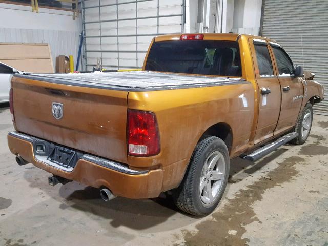 1C6RD6FT5CS274892 - 2012 DODGE RAM ORANGE photo 4