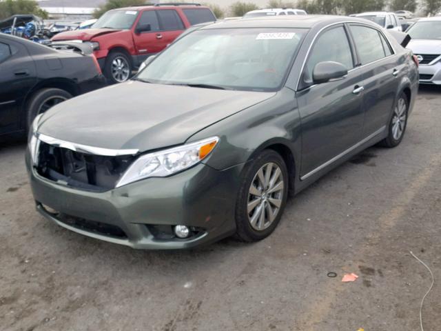 4T1BK3DB1BU407977 - 2011 TOYOTA AVALON BAS GREEN photo 2