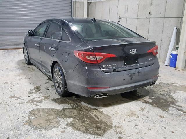 5NPE34AF6HH467154 - 2017 HYUNDAI SONATA SPO BLACK photo 3