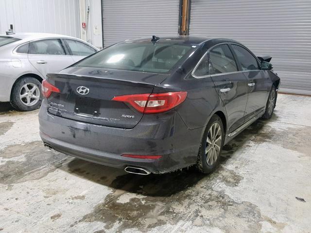 5NPE34AF6HH467154 - 2017 HYUNDAI SONATA SPO BLACK photo 4