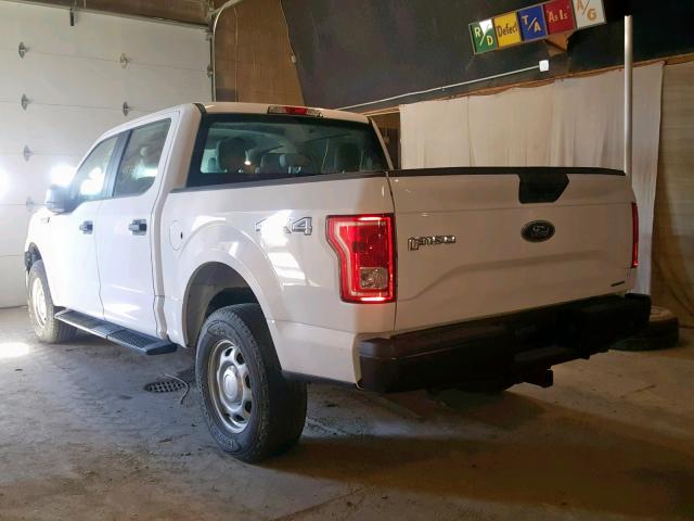 1FTEW1EFXFKE70668 - 2015 FORD F150 SUPER WHITE photo 3
