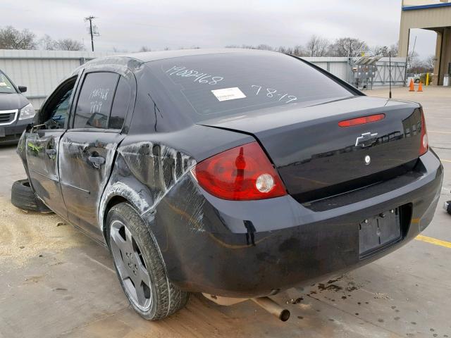 1G1AF5F51A7218419 - 2010 CHEVROLET COBALT 2LT BLACK photo 3