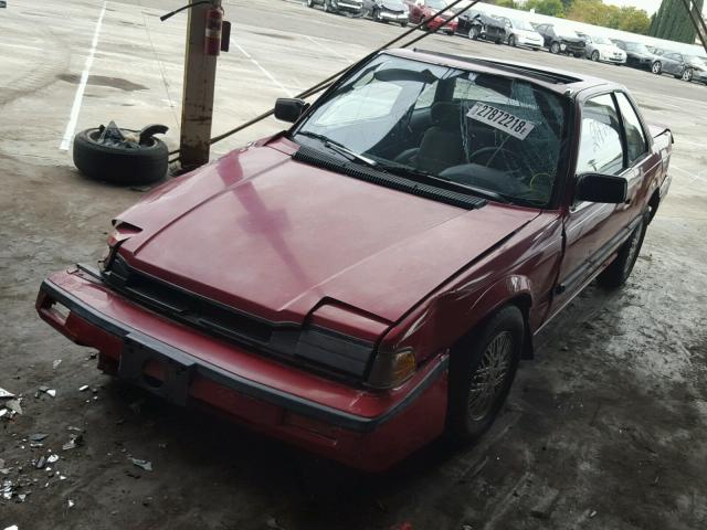 JHMBB523XGC013644 - 1986 HONDA PRELUDE 2. RED photo 2