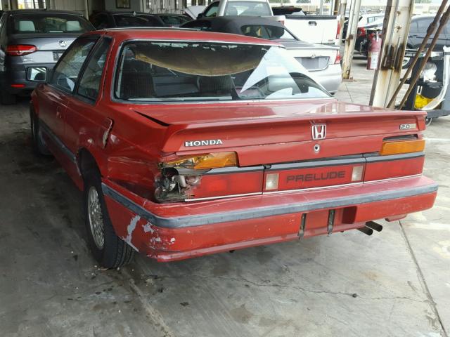 JHMBB523XGC013644 - 1986 HONDA PRELUDE 2. RED photo 3