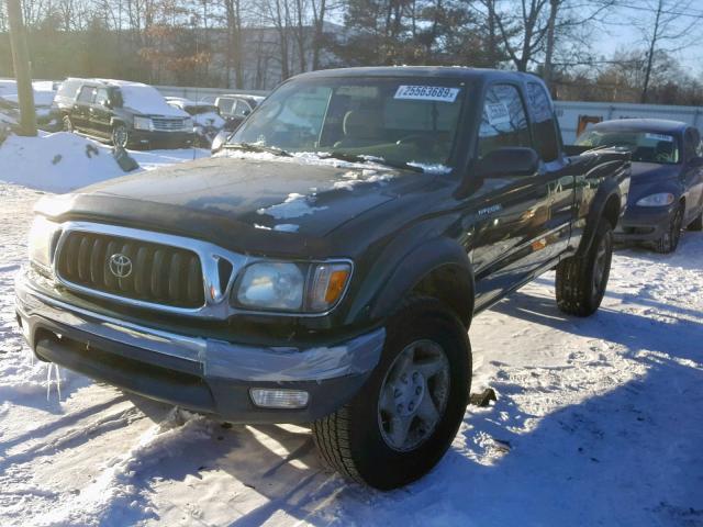 5TEWM72N41Z831700 - 2001 TOYOTA TACOMA XTR GREEN photo 2