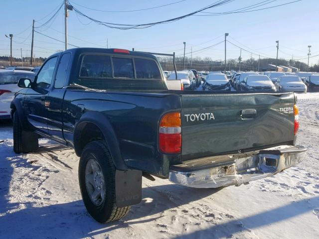 5TEWM72N41Z831700 - 2001 TOYOTA TACOMA XTR GREEN photo 3