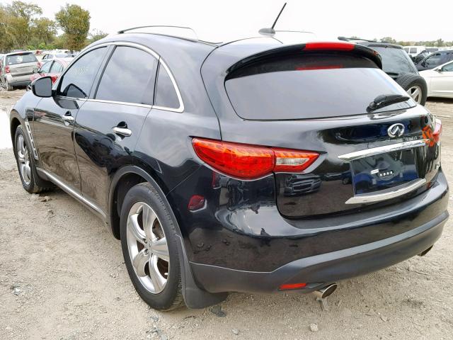 JNRAS18W59M155680 - 2009 INFINITI FX35 BLACK photo 3