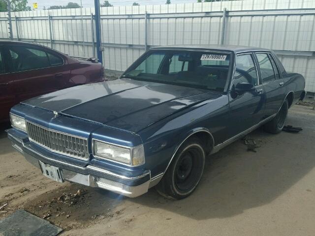 1G1BN51E9KR188722 - 1989 CHEVROLET CAPRICE CL BLUE photo 2