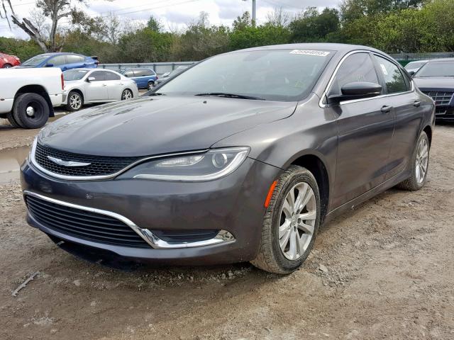 1C3CCCAB8GN137078 - 2016 CHRYSLER 200 LIMITE GRAY photo 2