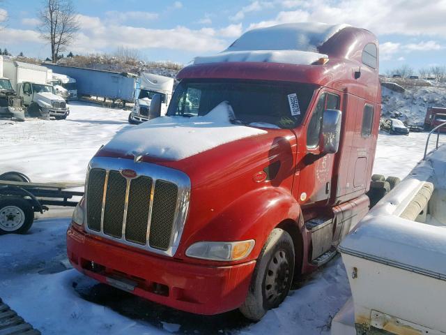 1XP7D49X9AD103727 - 2010 PETERBILT 387 RED photo 2