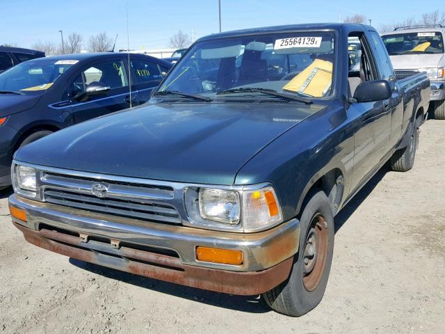 JT4RN93P2R5096610 - 1994 TOYOTA PICKUP 1/2 GREEN photo 2